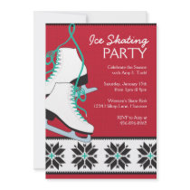 Ice Skating Party Invitations