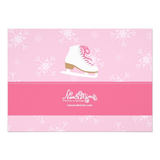 Ice Skating Party Invitations - Pink