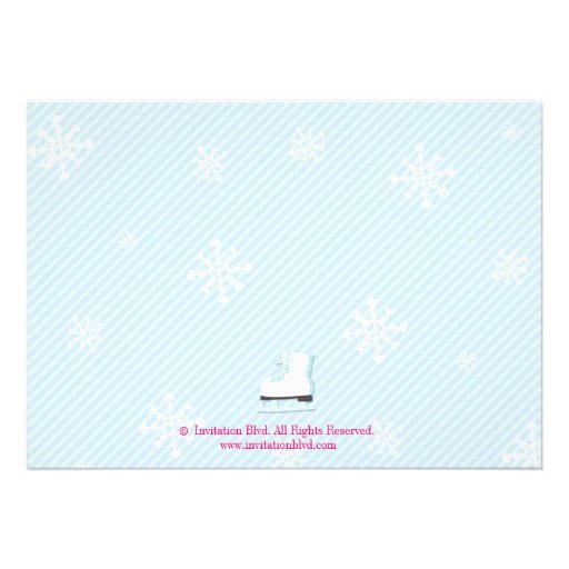 Ice Skating Party Photo Invite