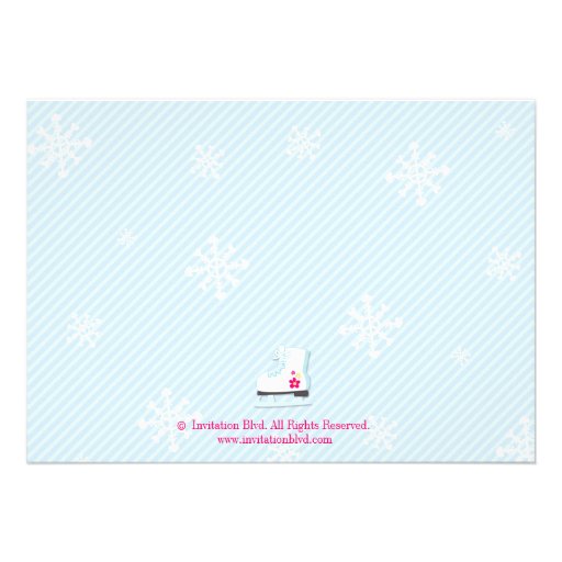 Ice Skating Party Photo Invite