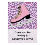 Ice Skating Party, Pink Skate cards