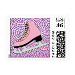 Ice Skating Party, Pink Skate stamps