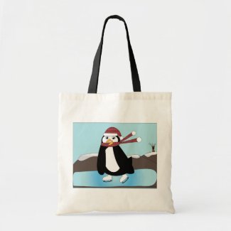 Ice Skating Penguin Bag