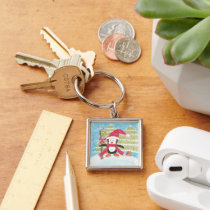ice skating penguin keychains by ArianeC ice skating penguin keychains
