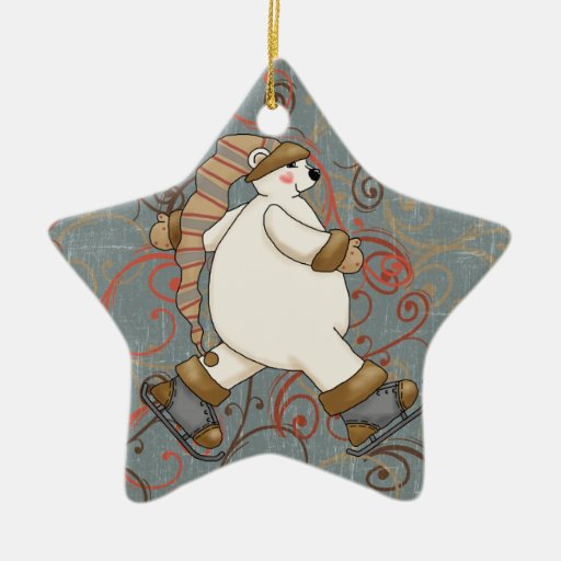 christmas around the world skating bear