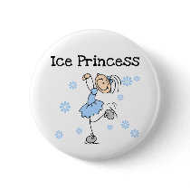 ICE SKATING PRINCESS BUTTON