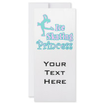 ice skating princess rack card design