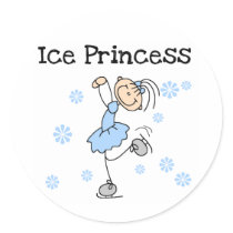 ICE SKATING PRINCESS stickers by toddlersplace ICE SKATING PRINCESS stickers