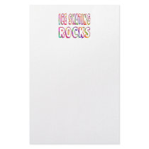 Ice Skating Rocks Stationery