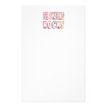 Ice Skating Rocks Stationery