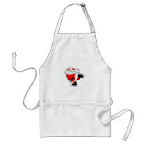 Ice Skating Santa aprons