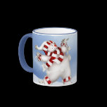 Ice Skating Snowman Mug mugs