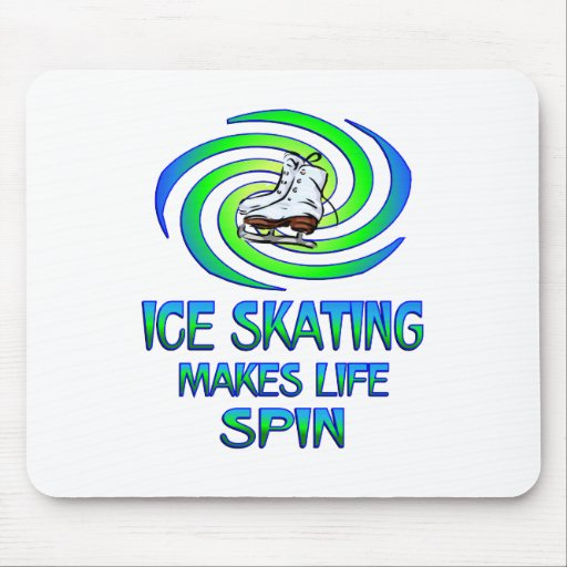 Ice Skating Spins Mouse Pad
