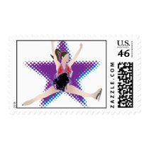Ice Skating Split Jump Stamp by artisticsport Ice Skating Split Jump Stamp