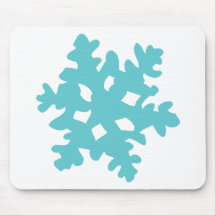 ice snow flake - snowflake mouse pads