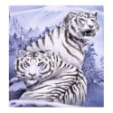 Ice Tigers print by Nightmareartist Ice Tigers print