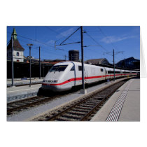 ICE train in Cologne in Germany cards by ANGELHELEN ICE train in Cologne in Germany cards