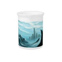 ice world fantasy/scifi landscape pitcher