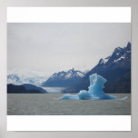Iceberg at Glacier Poster