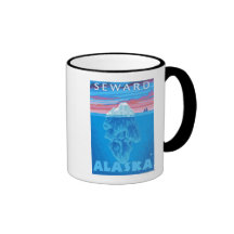 Iceberg Cross-Section - Seward, Alaska Coffee Mugs