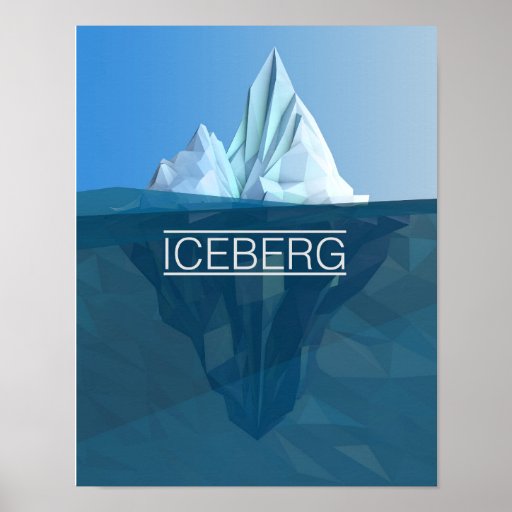 Iceberg Poster Zazzle