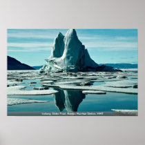 Iceberg, Slidre Fiord, Eureka Weather Station, NWT Poster