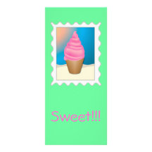 IceCream Book Mark Customized Rack Card