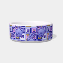 Icecream Bunny Pattern Cat Water Bowl