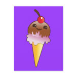 icecream creamery yum! postcards