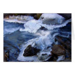 Iced River Rocks note card cards