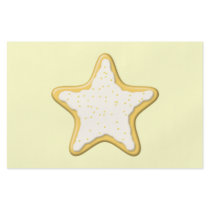 Iced Star Cookie. Yellow and Cream. Full Color Flyer