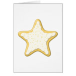 Iced Star Cookie. Yellow and White. Cards