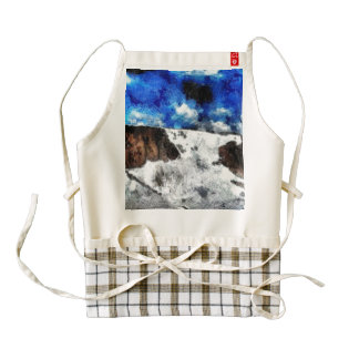 Icefall like a waterfall zazzle HEART apron