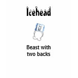 Icehead beast with two backs womens t shirt