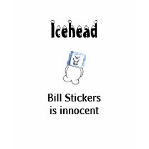 Icehead Bill Stickers is innocent teens t shirt