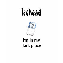 Icehead I'm in my dark place teens t shirt