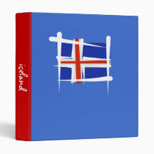 Iceland Brush Flag Binders