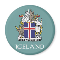 Iceland Coat of Arms Magnet