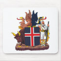 Iceland Coat of Arms Mousepad by FlagTshirts Iceland Coat of Arms Mousepad