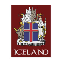 Iceland Coat of Arms Postcard