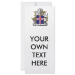 Iceland Coat of Arms Rack Card Design