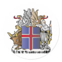 Iceland coat of arms stickers