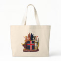 Iceland Coat of Arms Tote Bag by FlagTshirts Iceland Coat of Arms Tote Bag