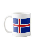 Iceland Flag and Map Classic Mug