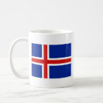 Iceland Flag Map Classic Mug