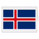 Iceland Flag Greeting Card