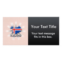 Iceland Flag Map 2.0 Photo Card Template