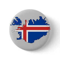 Iceland flag map buttons by FlagStore Iceland flag map buttons