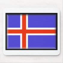 Iceland Flag mousepads
