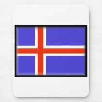 Iceland Flag mousepads